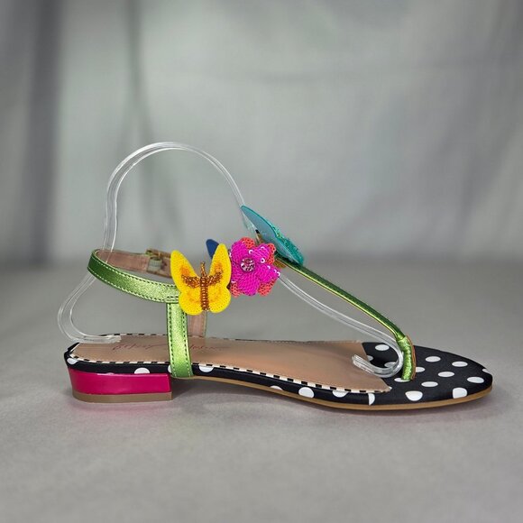 NWT Betsey Johnson Women's Halie Butterfly Thong Sandals - Picture 6 of 9